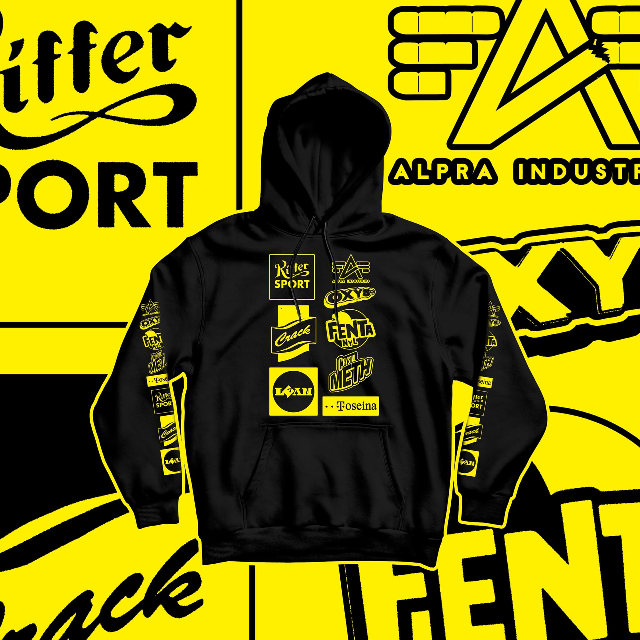 Bild von HEAVY USER - HOODY [schwarz]